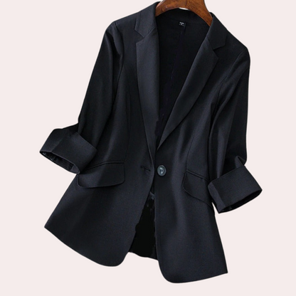 Dames Blazer Stijlvol Opgerolde Mouwen Modejasje
