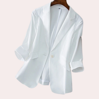 Dames Blazer Stijlvol Opgerolde Mouwen Modejasje