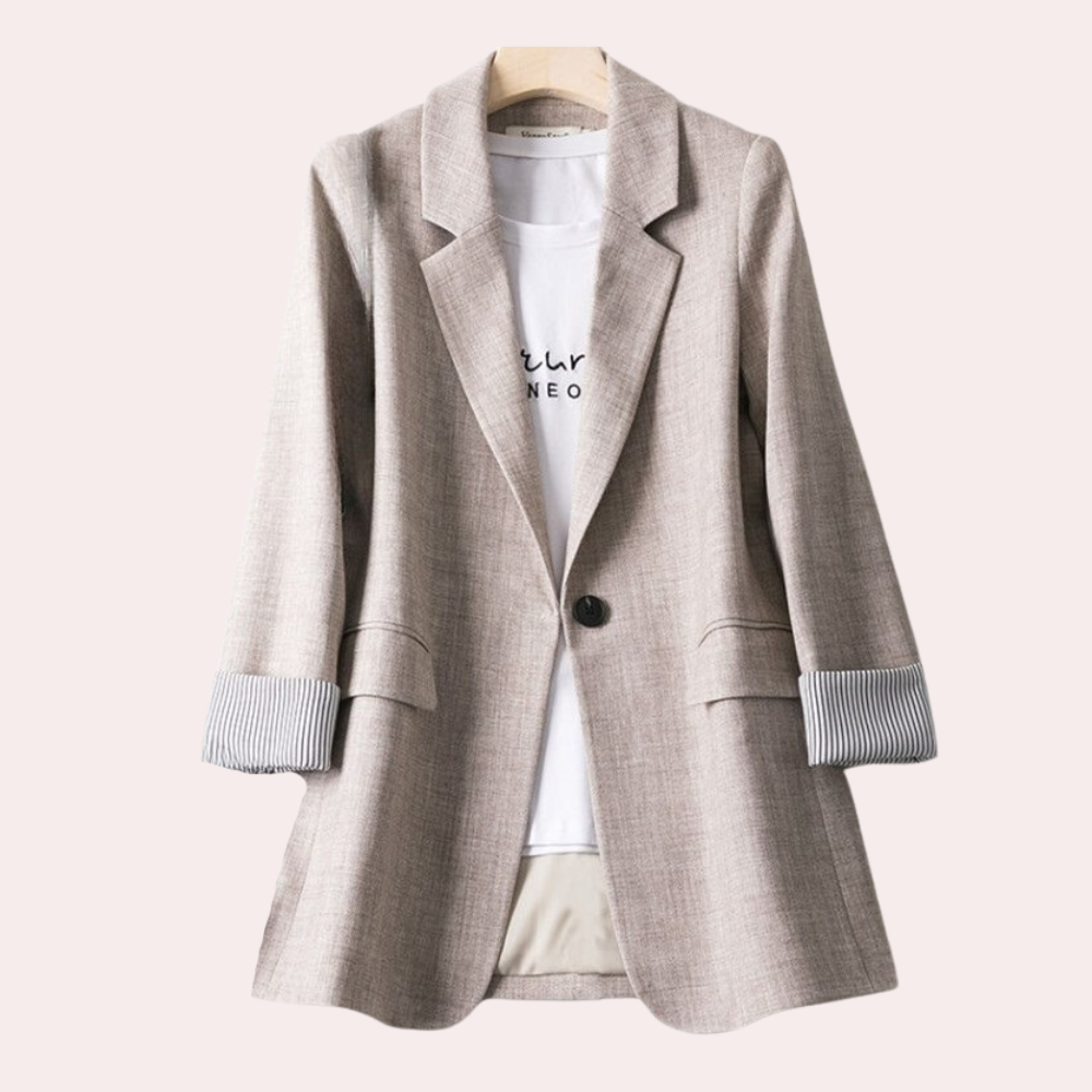 Dames Blazer Lange Mouw Casual Stijl