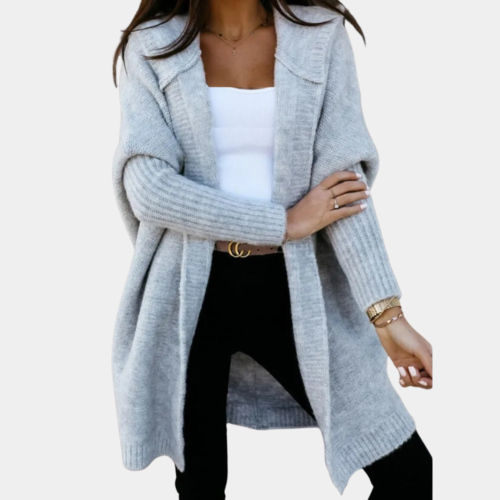 Damesvest Oversized Warm Met Kap - StudioMarella