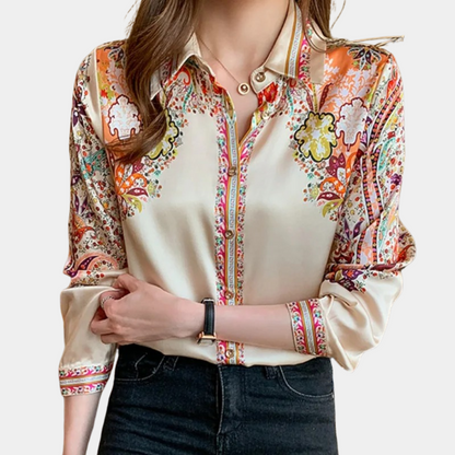 Vrouwelijke Zomerjurk Bloemenprint Blouse Stijl