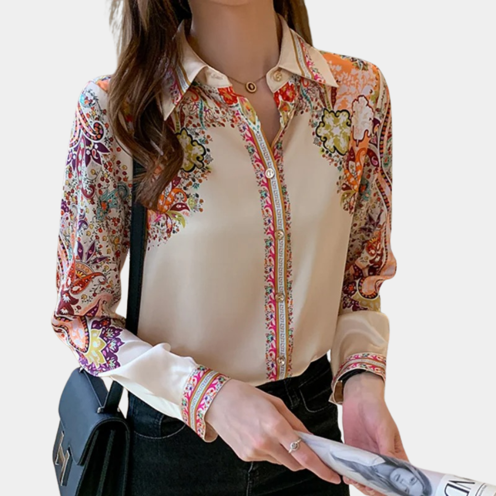 Vrouwelijke Zomerjurk Bloemenprint Blouse Stijl