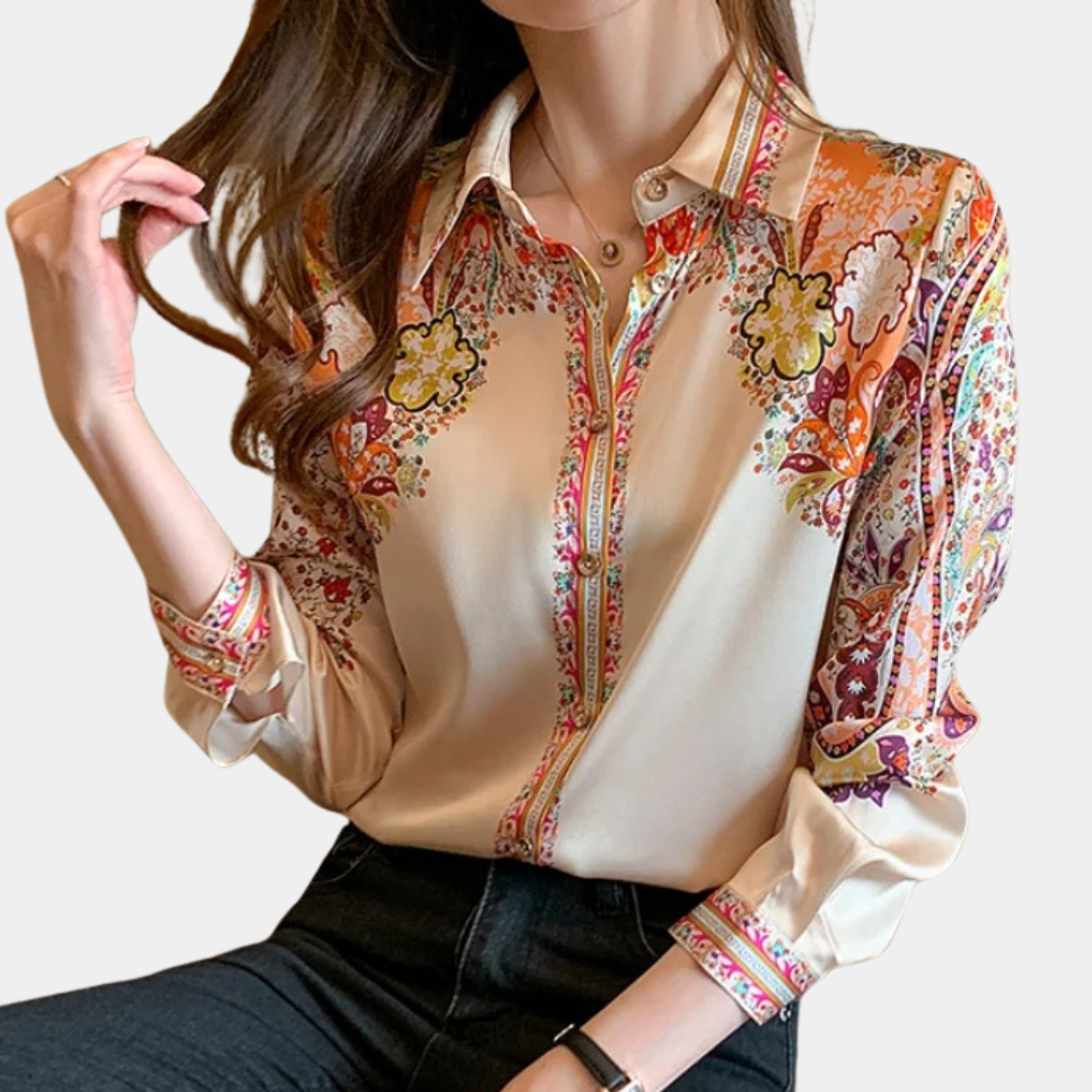 Vrouwelijke Zomerjurk Bloemenprint Blouse Stijl