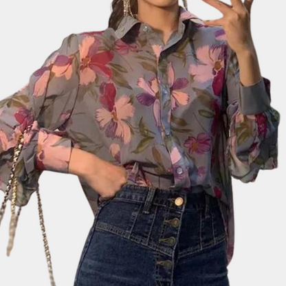 Dames Blouse Licht Chiffon Zomerjurk Stijl