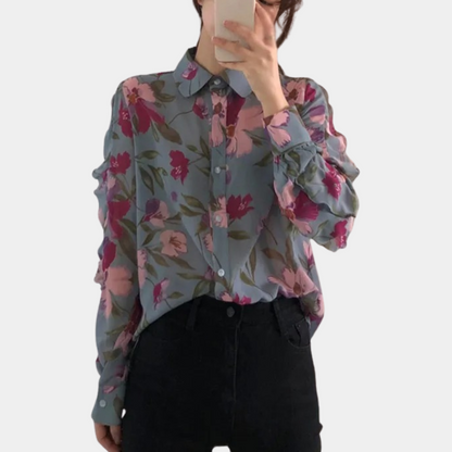 Dames Blouse Licht Chiffon Zomerjurk Stijl - StudioMarella