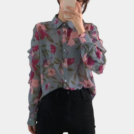 Dames Blouse Licht Chiffon Zomerjurk Stijl - StudioMarella