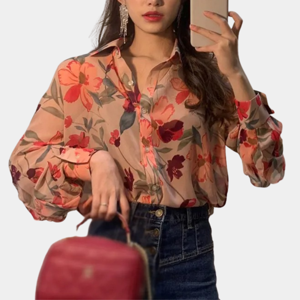 Dames Blouse Licht Chiffon Zomerjurk Stijl