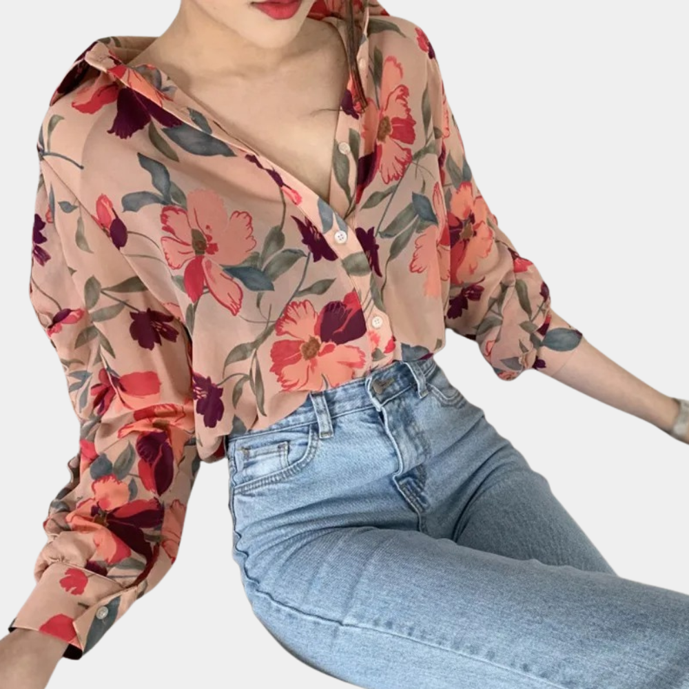 Dames Blouse Licht Chiffon Zomerjurk Stijl