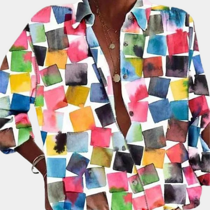 Vrouwelijke Bloes Bloemenprint Elegant en Stijlvol