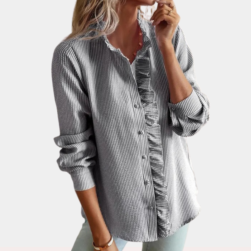 Dames Overhemd Elegante Klassieke Stijl