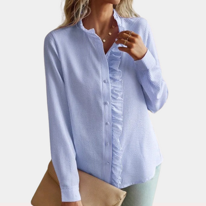 Dames Overhemd Elegante Klassieke Stijl