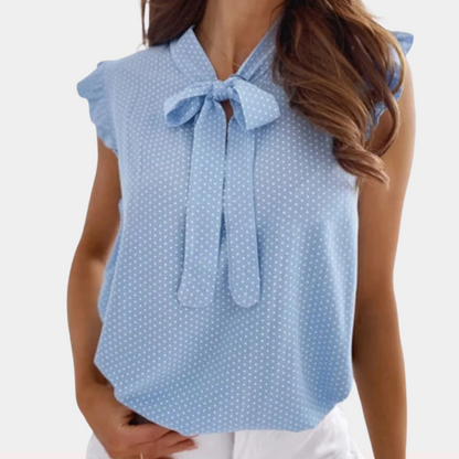 Dames Top Zonder Mouwen met Strik Zomerse Stijl - StudioMarella