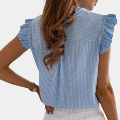 Dames Top Zonder Mouwen met Strik Zomerse Stijl