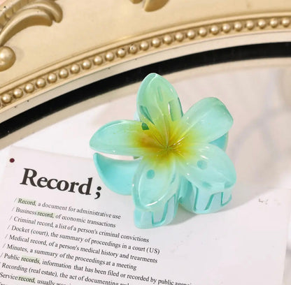Bloem Haarclip Stevige Grip Elegant Rose Gouden Kleur