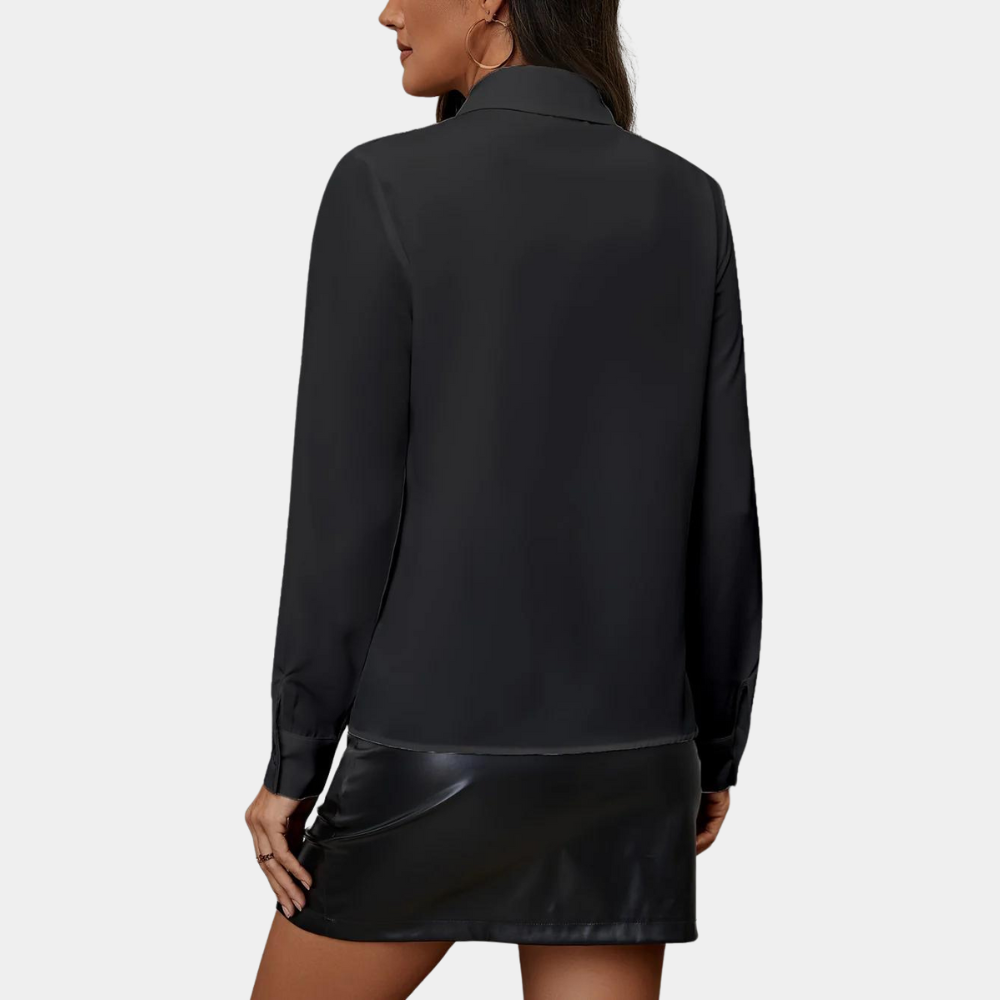 Dames Blouse met Ruches Chique Zomerkleding