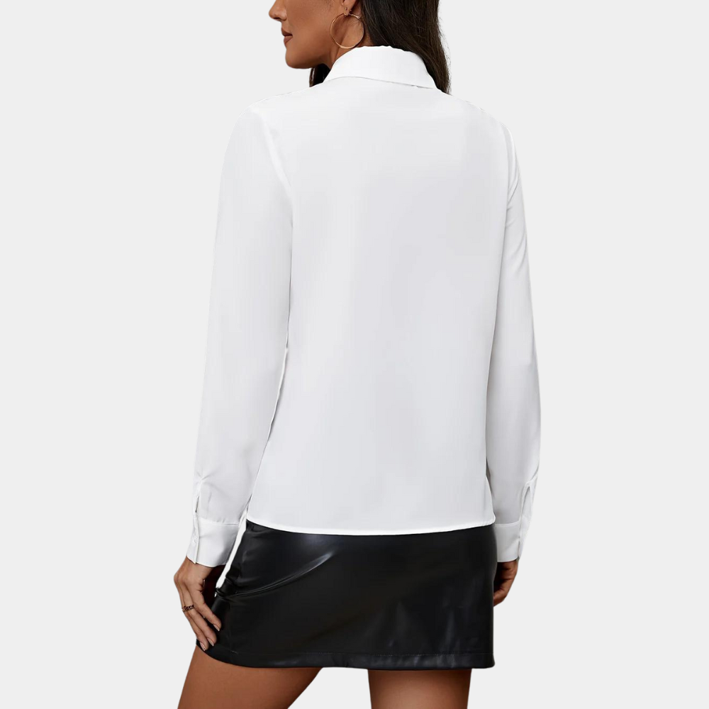 Dames Blouse met Ruches Chique Zomerkleding