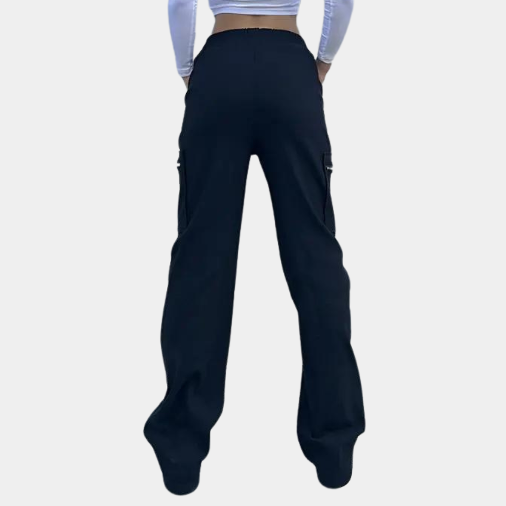 Dames Cargo Broek Zwart Losse Zomerkleding