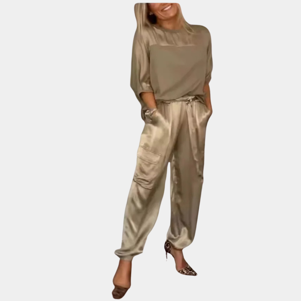 Luxe Satijnen Pyjama Set voor Dames