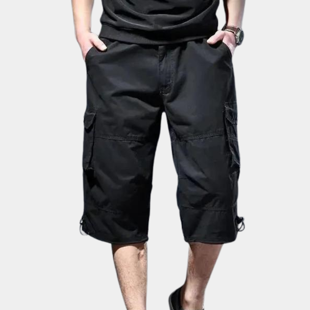 Heren Cargo Broek Comfortabel en Stijlvol → Heren Cargo Broek Zwart Comfortabele Stijl
