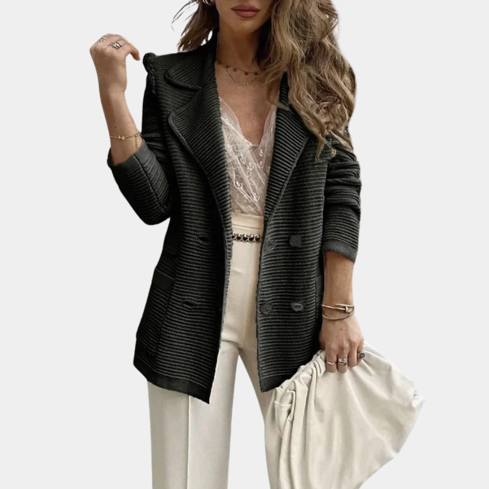 Dames Blazer Gebreid Warm en Stijlvol