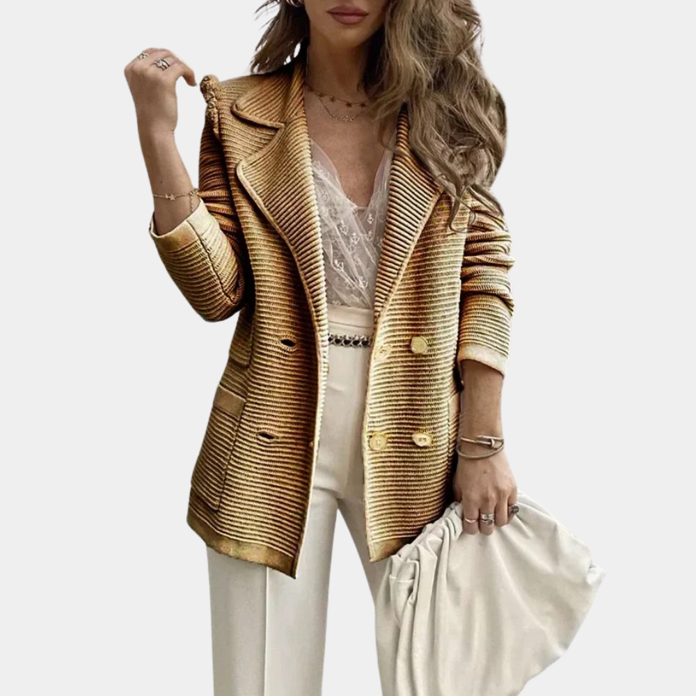 Dames Blazer Gebreid Warm en Stijlvol