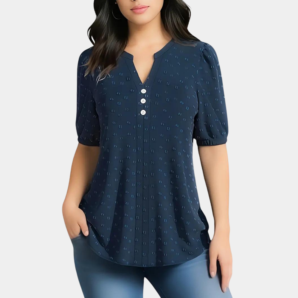 Dames Tuniek Shirt Casual Korte Mouw Stijl - StudioMarella