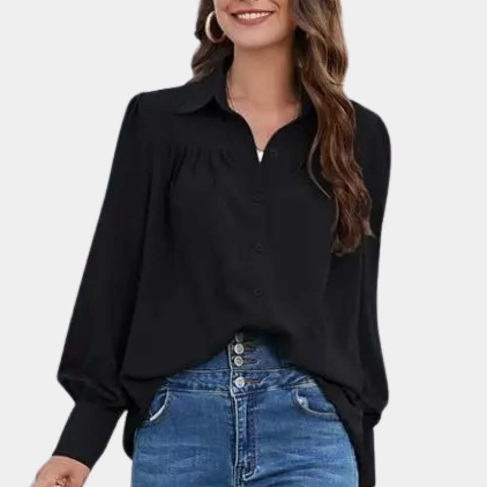 Dames Blouse Wijde Mouwen Vrouwelijke Fit - StudioMarella