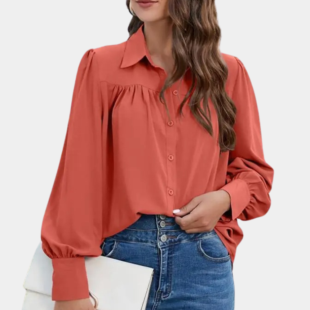 Dames Blouse Wijde Mouwen Vrouwelijke Fit