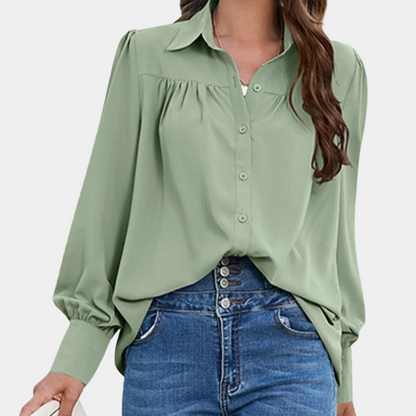 Dames Blouse Wijde Mouwen Vrouwelijke Fit