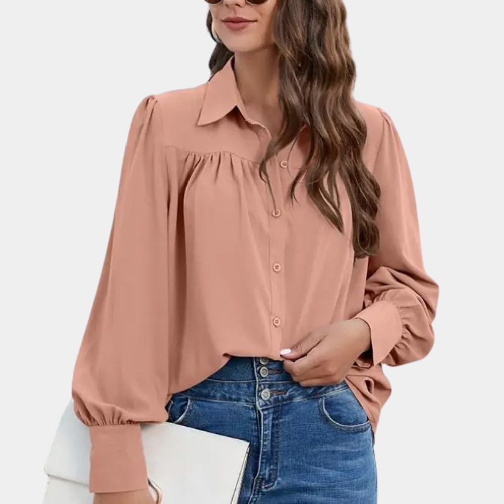 Dames Blouse Wijde Mouwen Vrouwelijke Fit