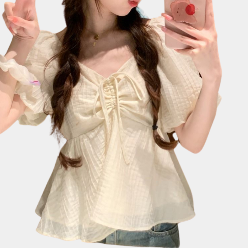 Vrouwelijke Tops Elegante Jurkachtige Blouse