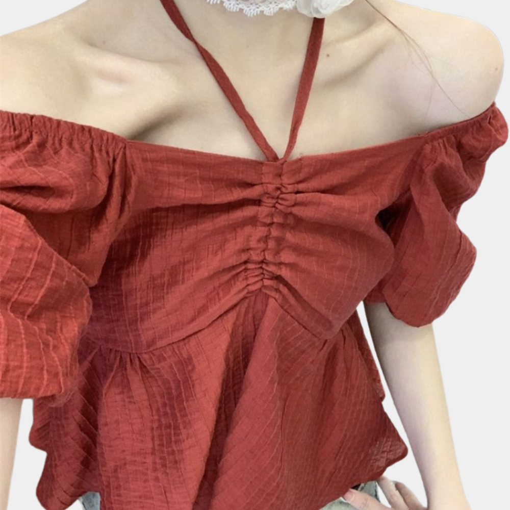 Vrouwelijke Tops Elegante Jurkachtige Blouse