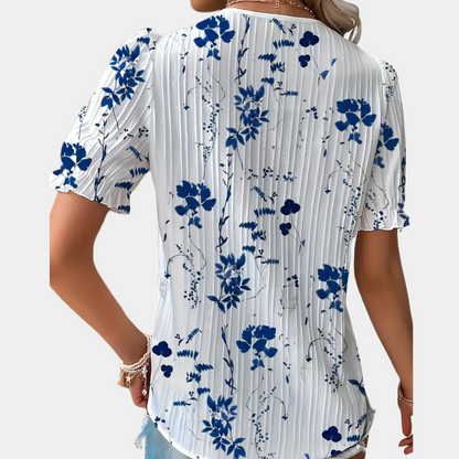 Vrouwen Blouse Zomer Lichte Bloemendesign