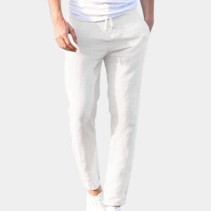 Linnen Broek Heren Zomer Slim Fit Lichtgewicht