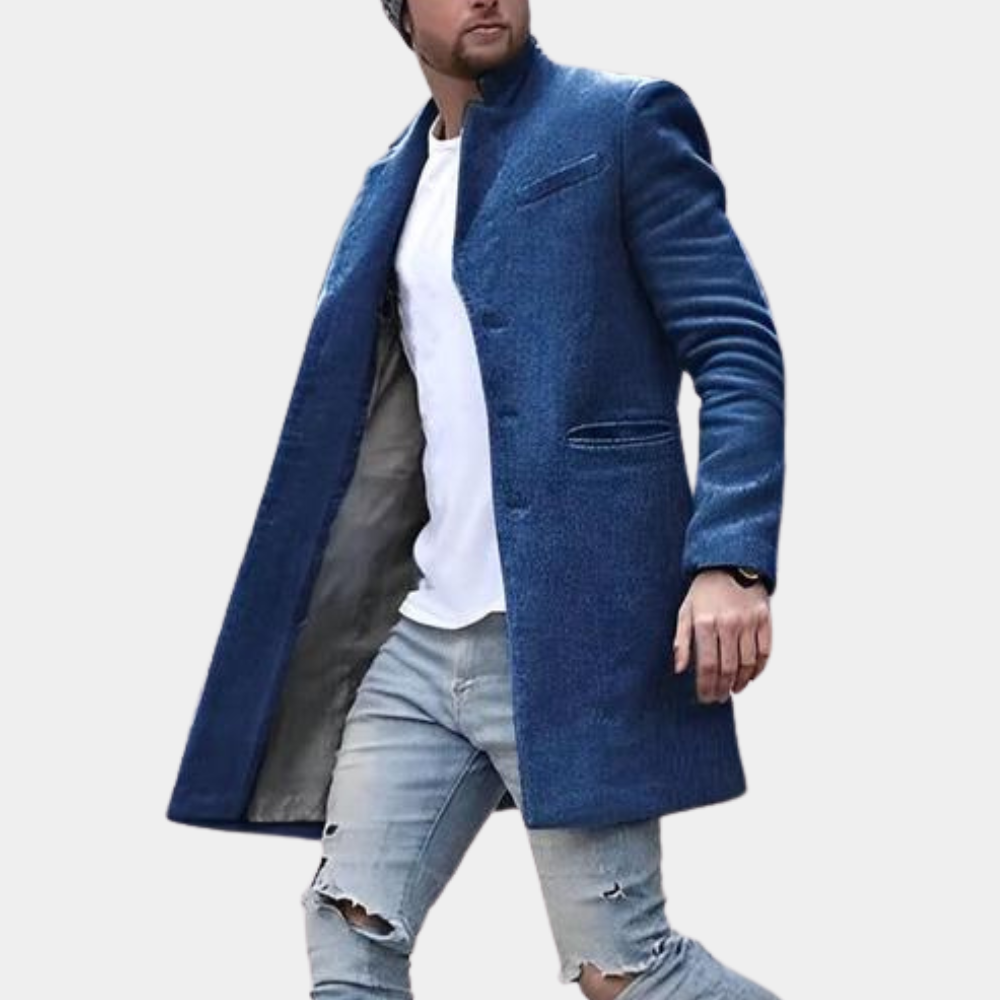 Heren Leren Jas Waterdicht Casual Stijl