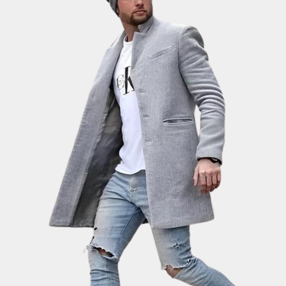 Heren Leren Jas Waterdicht Casual Stijl