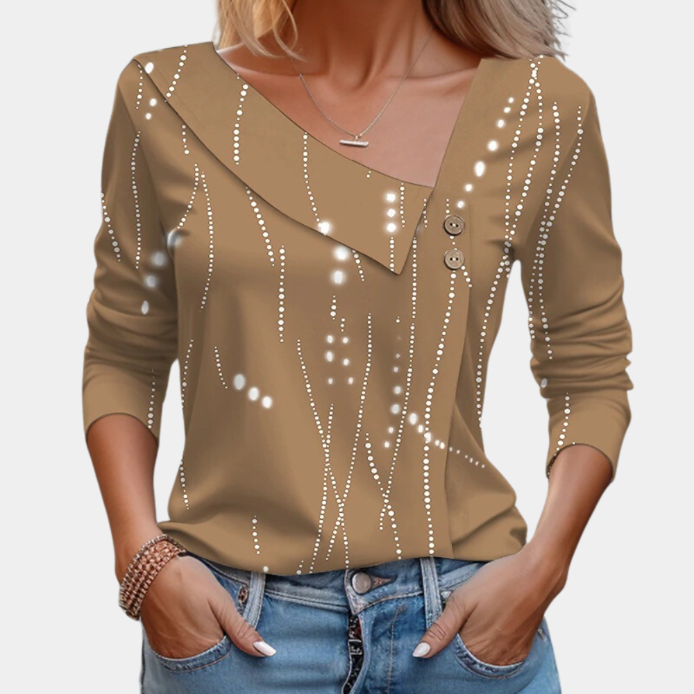 Dames Top Longsleeve Casual Basic Kleding - StudioMarella