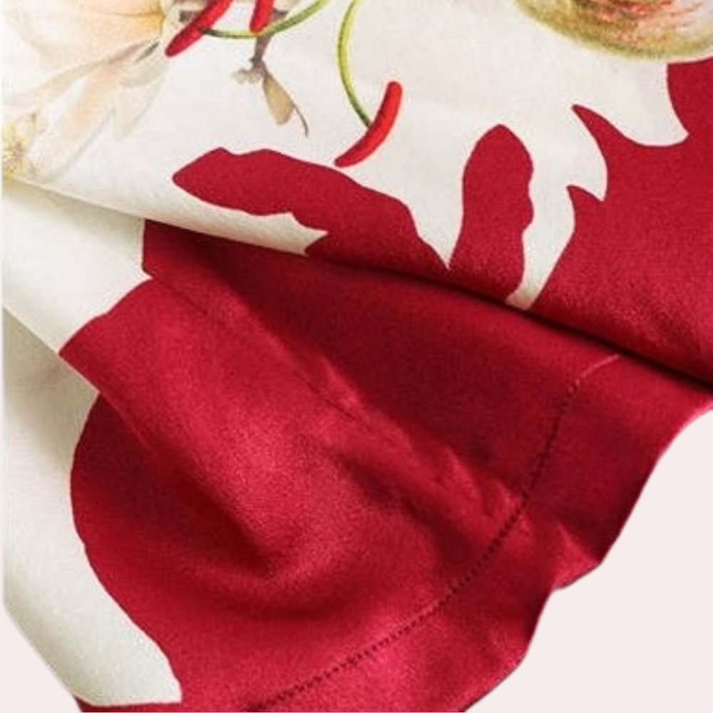 Dames Top Satijn Kort Elegant Rood