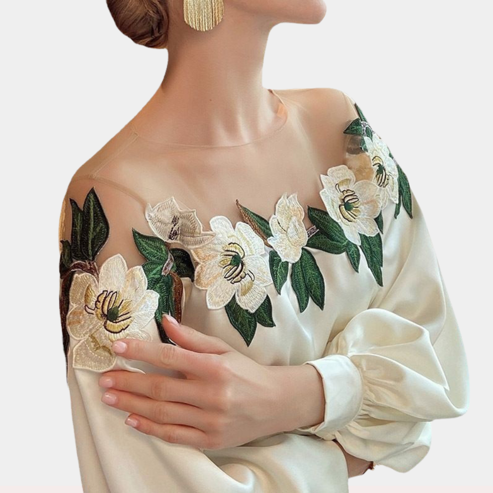 Vrouwelijke Off-Shoulder Blouse voor Dames Jurk Model