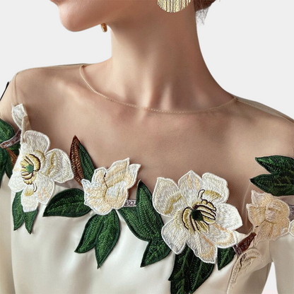 Vrouwelijke Off-Shoulder Blouse voor Dames Jurk Model