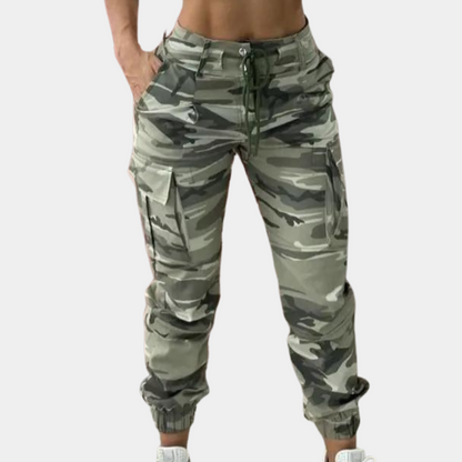 Dames Jogger Broek Camo Cargo Stijl - StudioMarella
