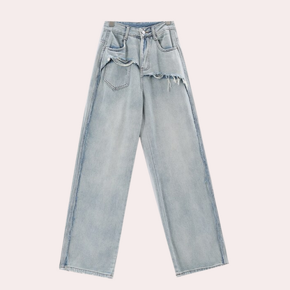Dames Zomerbroek Loose Fit Jeans Comfortabele Stijl