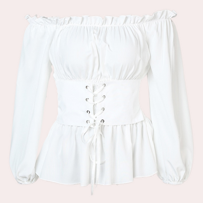 Dames Top Off-Shoulder Zomerjurk Stijl Vrouwelijk