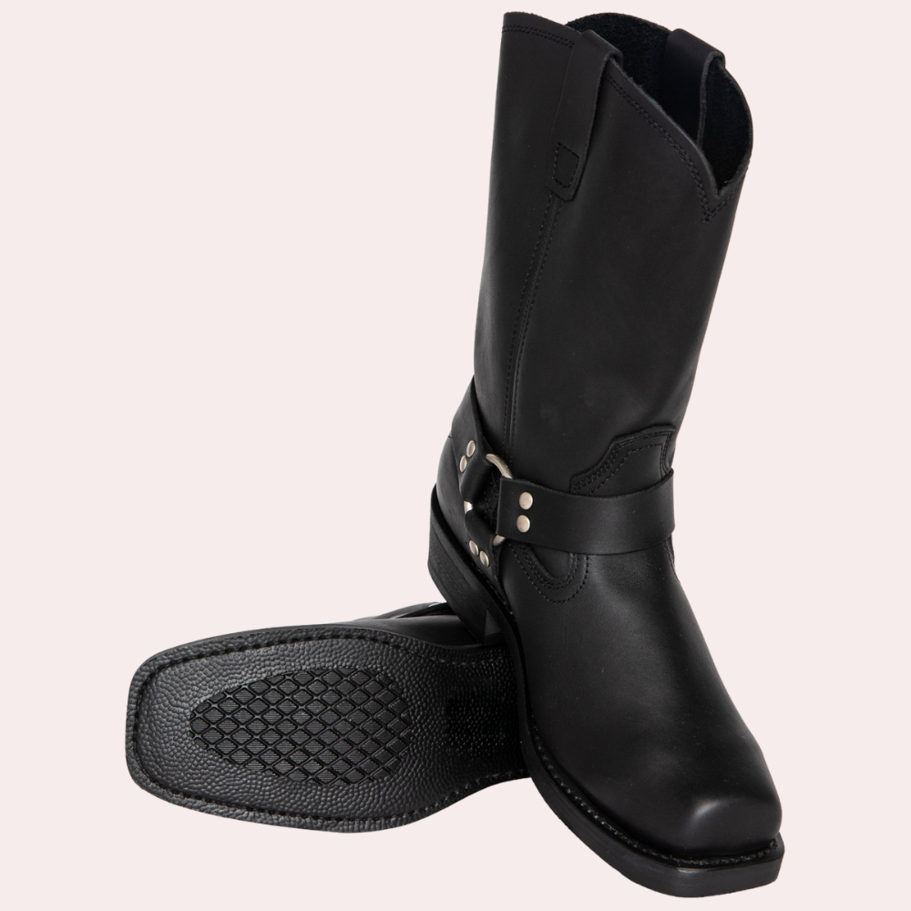 Heren Laarzen Western Stijl Leer Bruin - StudioMarella