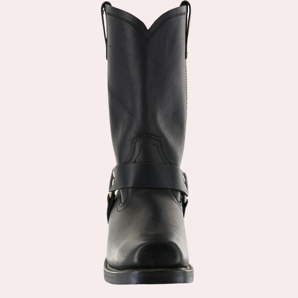 Heren Laarzen Western Stijl Leer Bruin