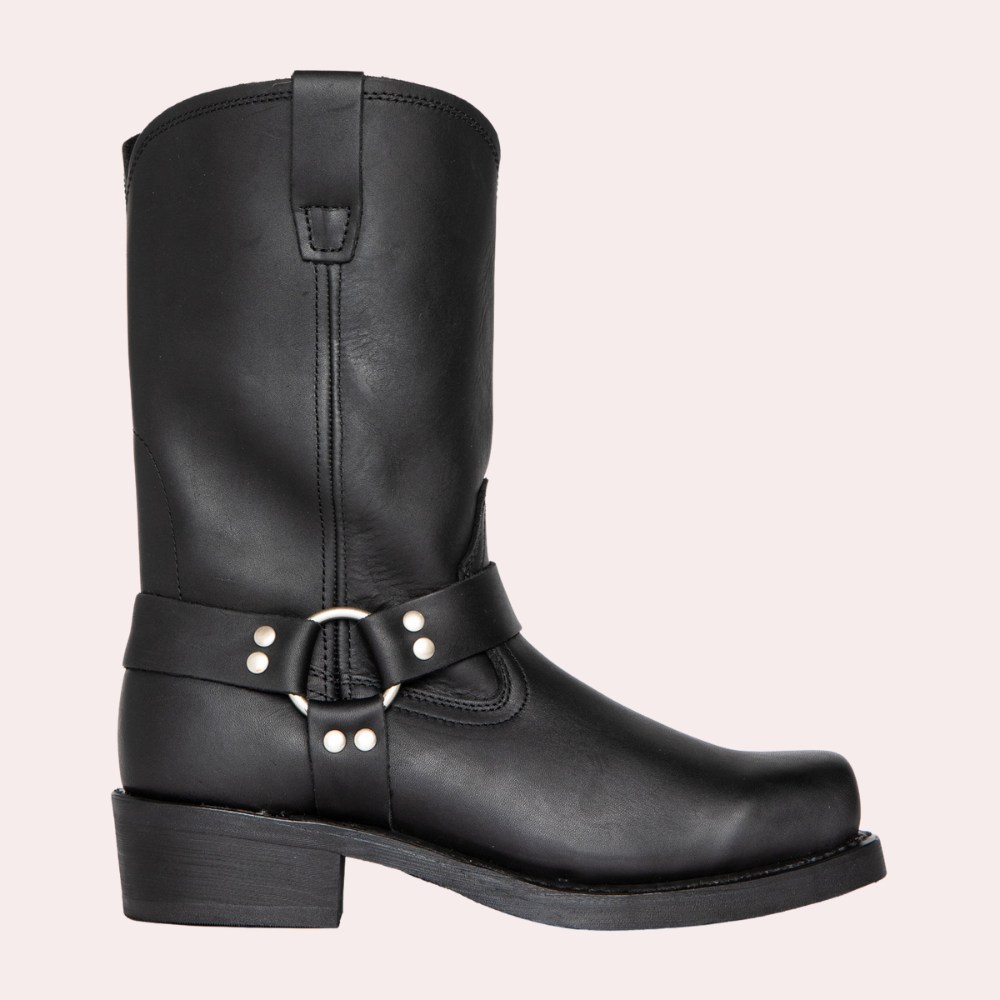 Heren Laarzen Western Stijl Leer Bruin
