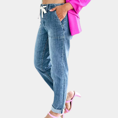 Dames Jogger Broek Jeans Sienna Blauw