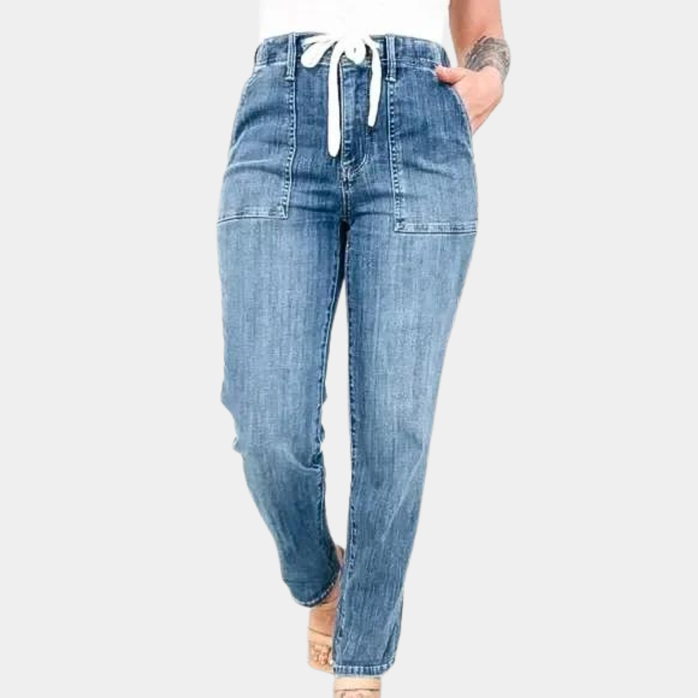 Dames Jogger Broek Jeans Sienna Blauw - StudioMarella