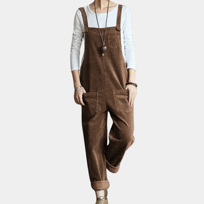 Dames Jumpsuit Corduroy Losse Fit Casual Stijl