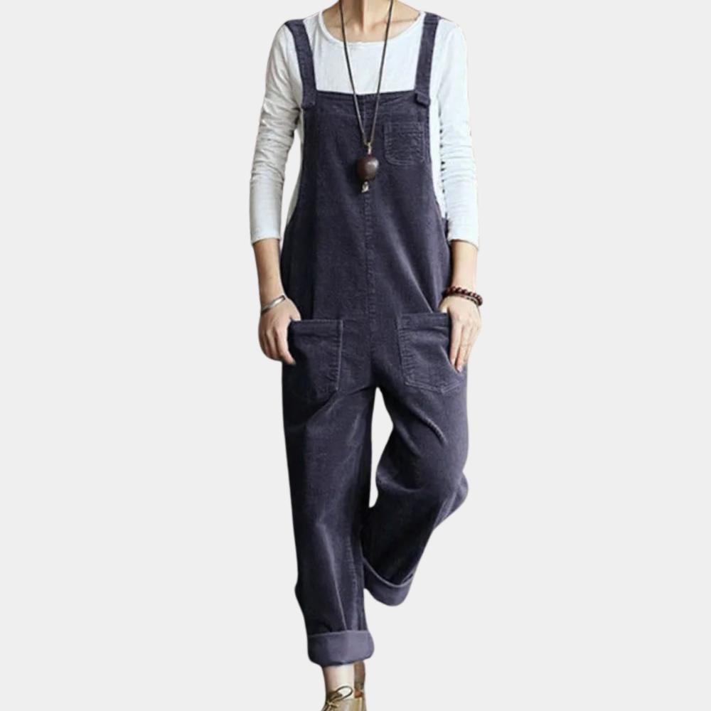 Dames Jumpsuit Corduroy Losse Fit Casual Stijl